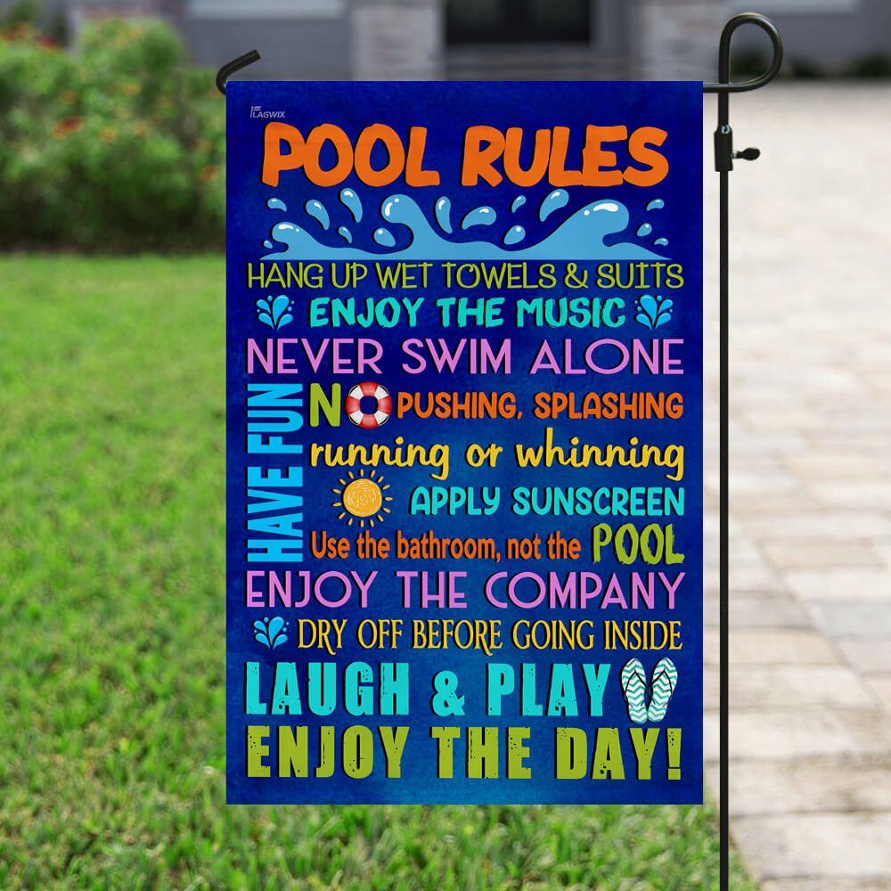 Pool Rules Flag Pool Rules Flag