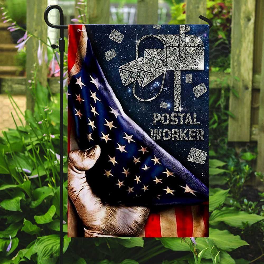 Postal Worker Diamond Mailbox Flag Postal Worker Diamond Mailbox Flag