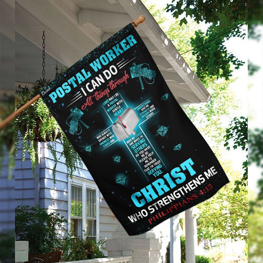 Poster Worker I Can Do All Things Through Christ Flag