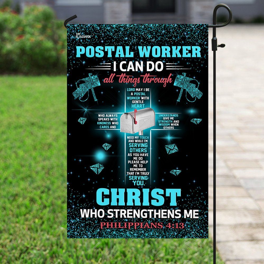 Poster Worker I Can Do All Things Through Christ Flag