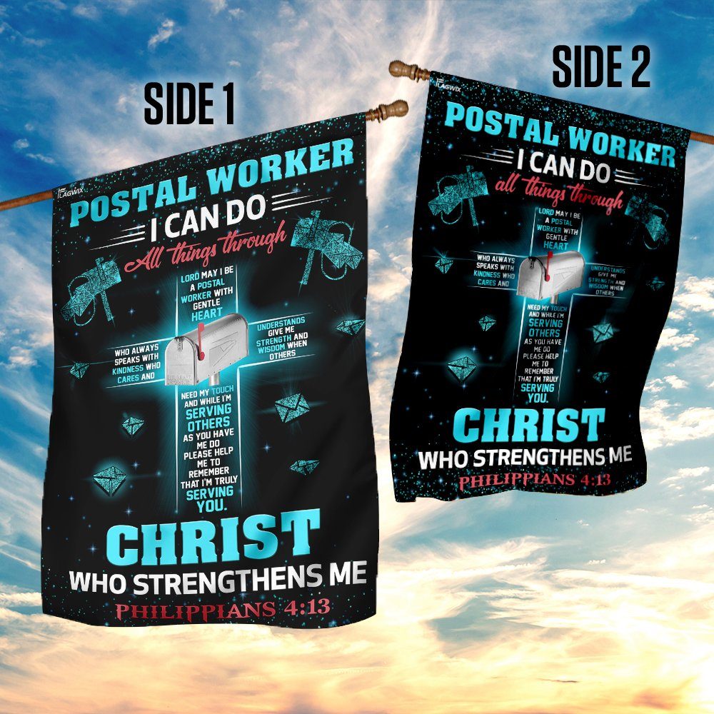 Poster Worker I Can Do All Things Through Christ Flag