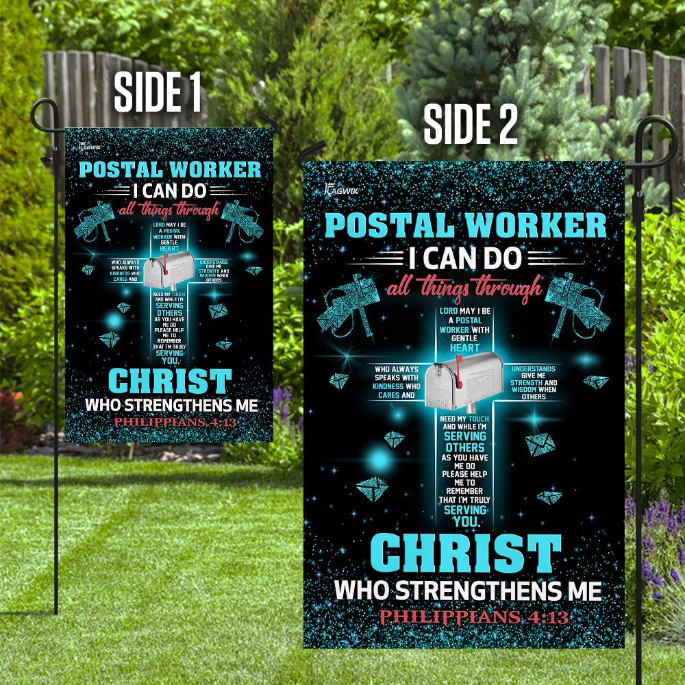 Poster Worker I Can Do All Things Through Christ Flag