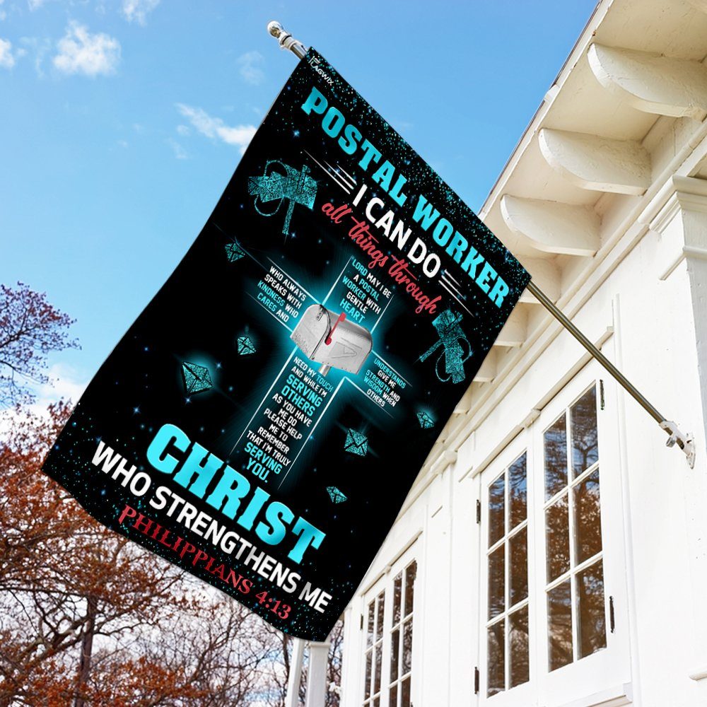 Poster Worker I Can Do All Things Through Christ Flag
