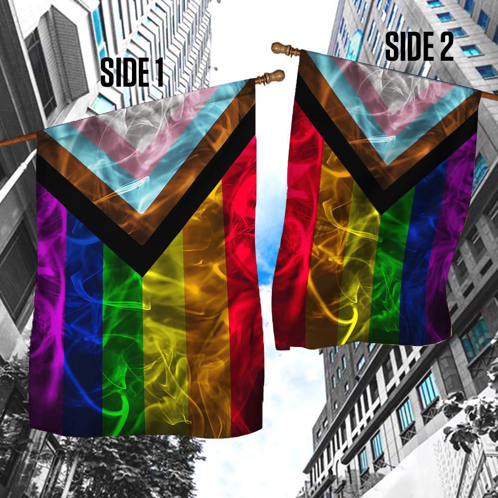 Pride Progress LGBT, Transgender Lesbian Gay Pride, LGBTQ Community Flag QNK840Fv1