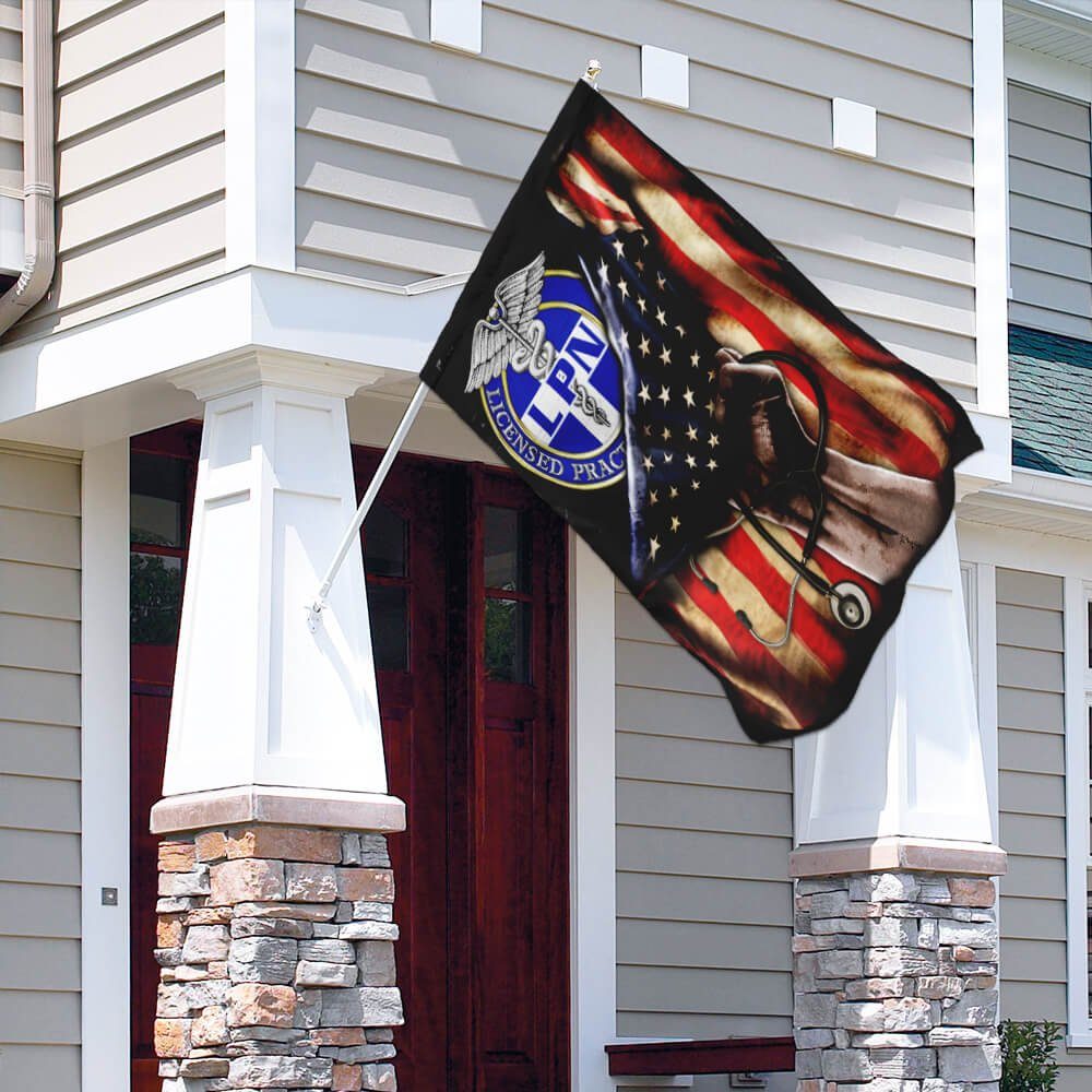 Proud Black License Practical Nurse Flag Proud Black License Practical Nurse Flag