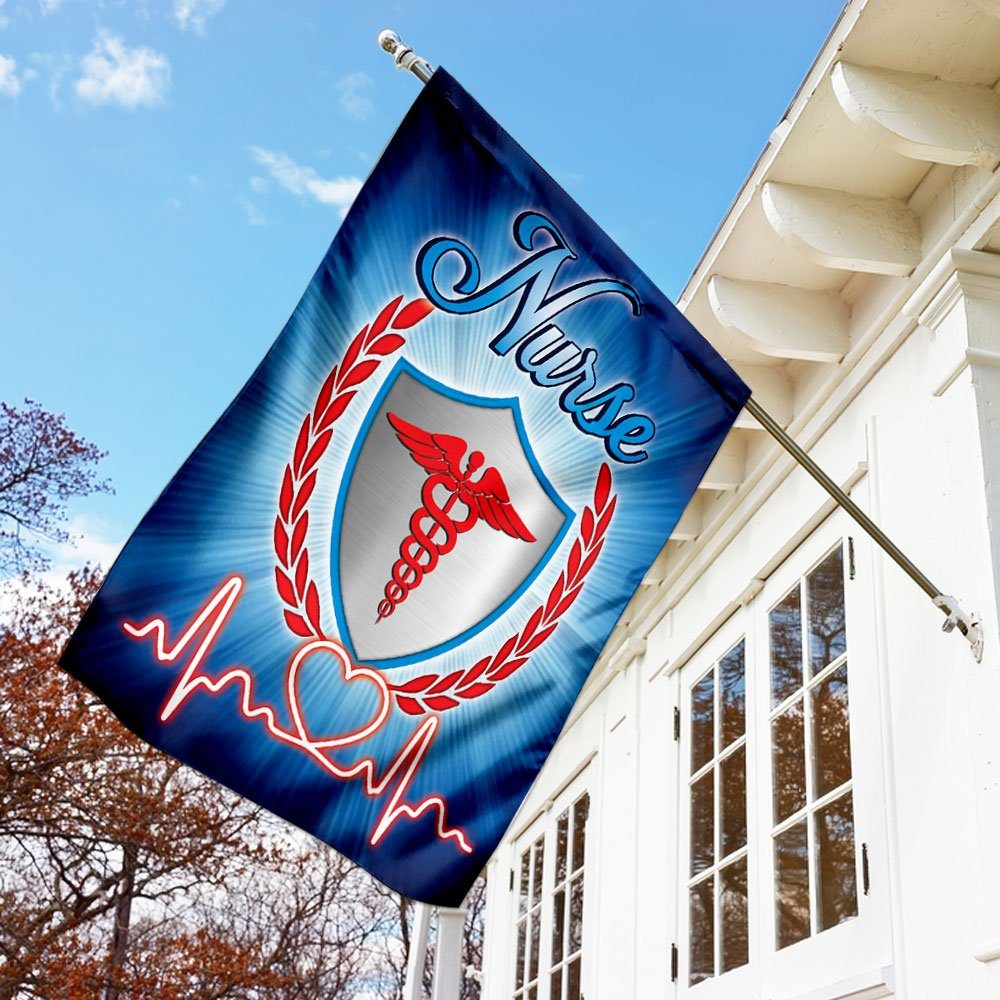 Proud Nurse American Flag