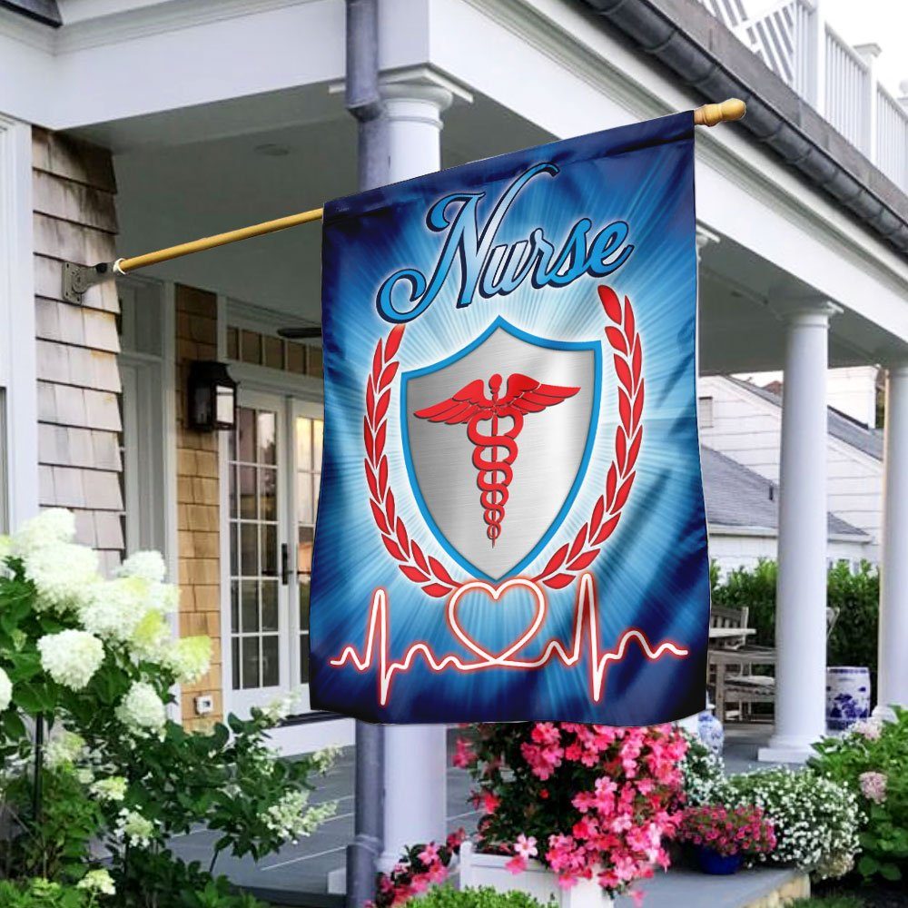 Proud Nurse American Flag