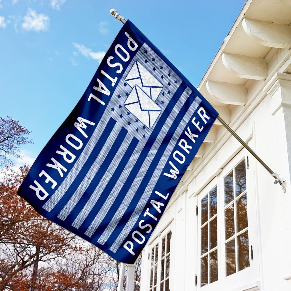 Proud Postal Worker Flag
