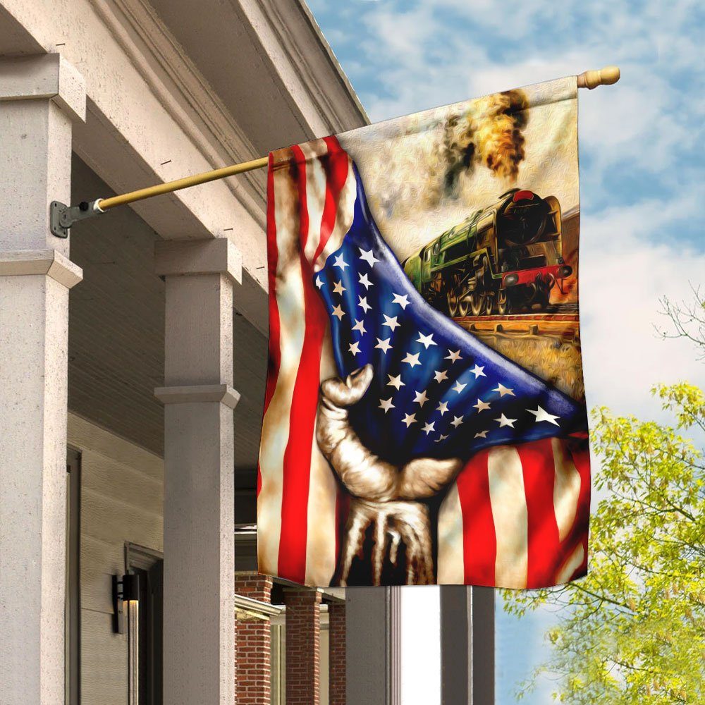 Proud Railroader Flag