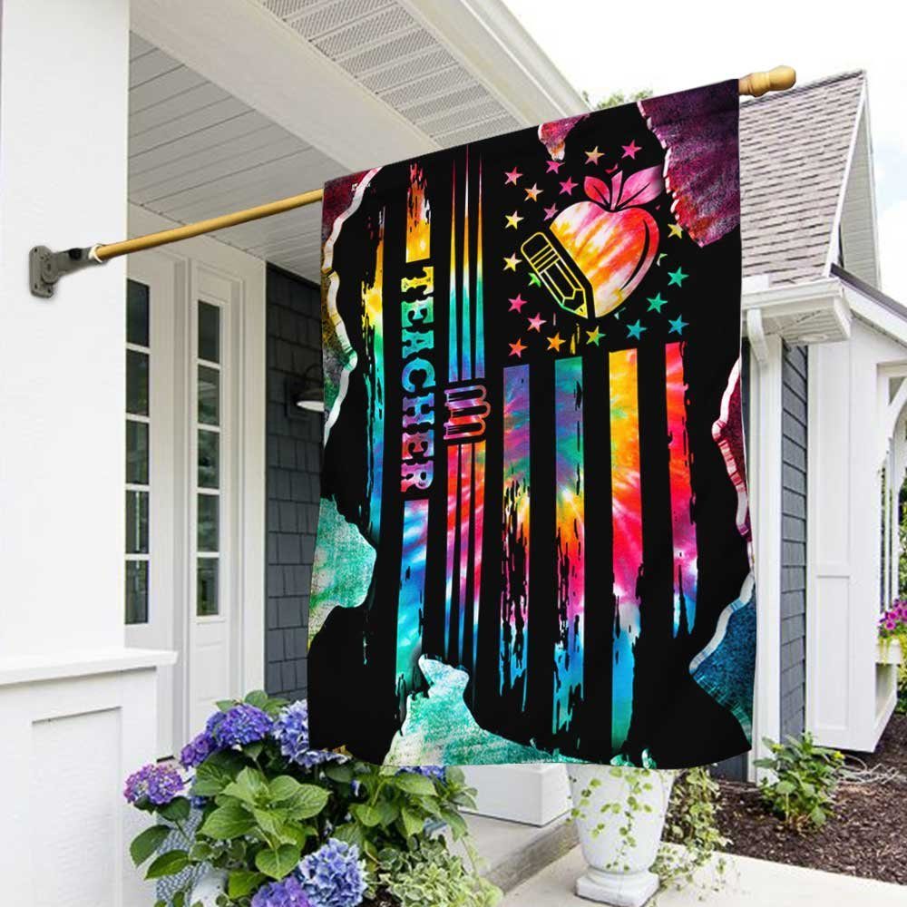 Proud Teacher Tie Dye Flag