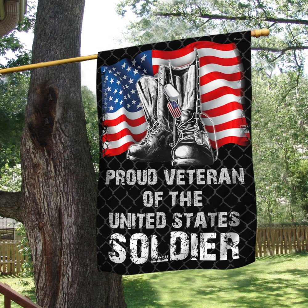 Proud Veteran Of The United States Soldier Flag BNN329F