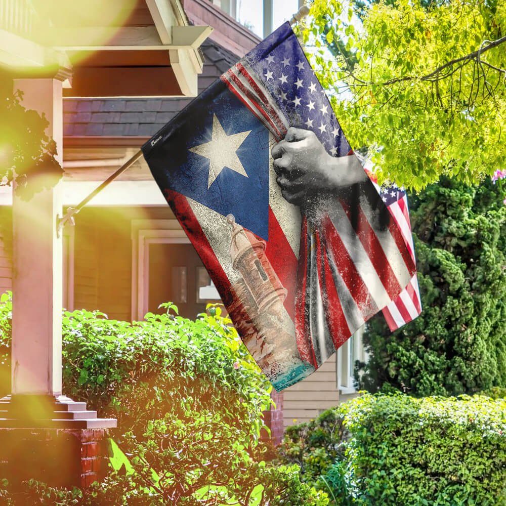 Puerto Rican American Flag