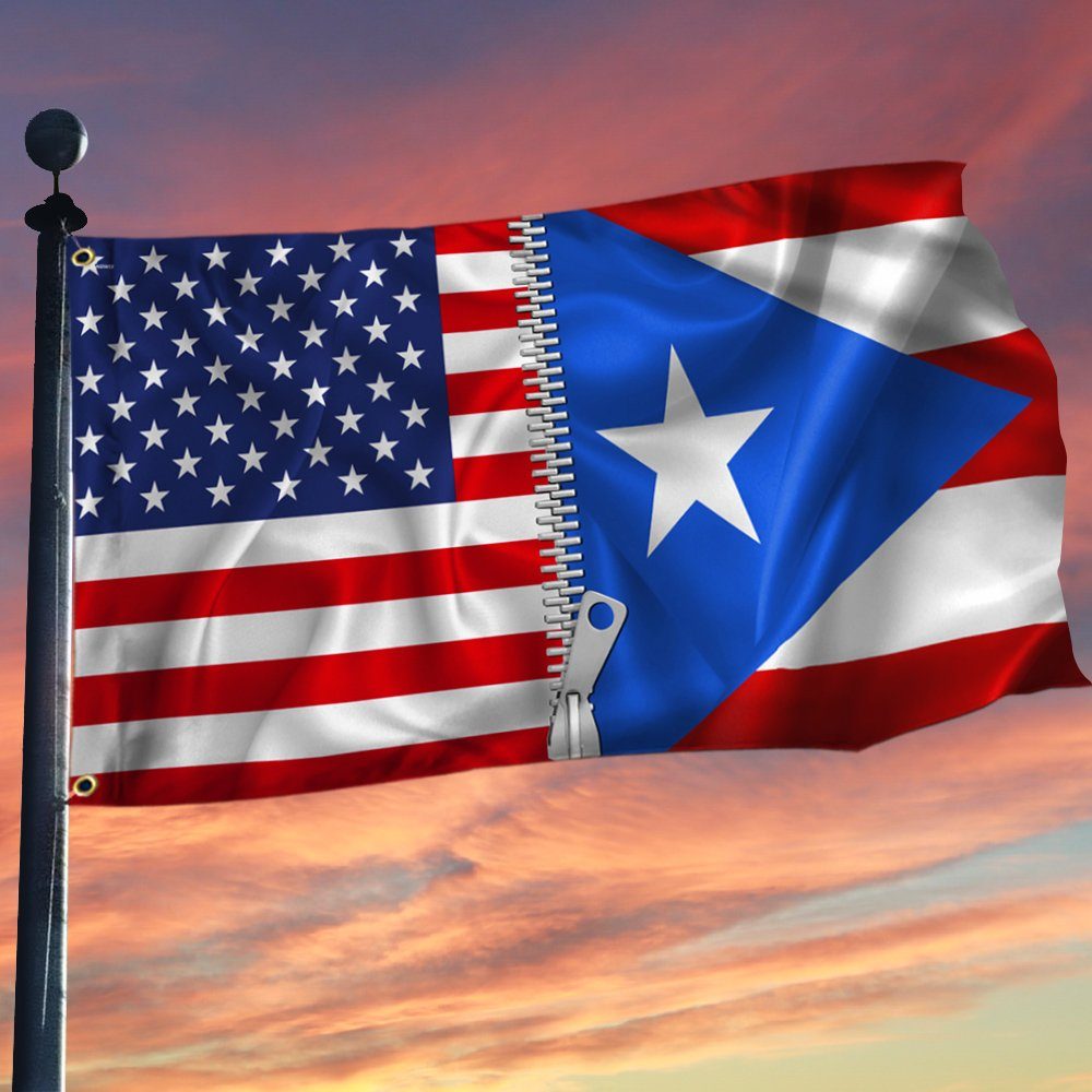 Puerto Rico American Grommet Flag THN3659GFv1