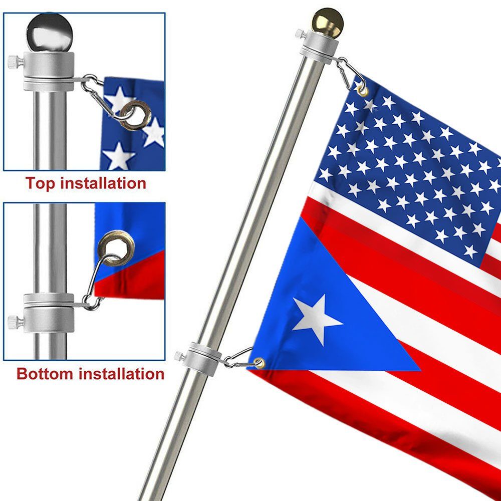 Puerto Rico Flag Puerto Rican American Grommet Flag TRH1909GF Puerto Rico Flag Puerto Rican American Grommet Flag TRH1909GF