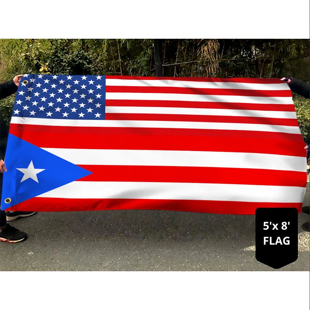 Puerto Rico Flag Puerto Rican American Grommet Flag TRH1909GF Puerto Rico Flag Puerto Rican American Grommet Flag TRH1909GF