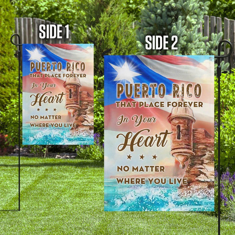 Puerto Rico In My Heart Flag