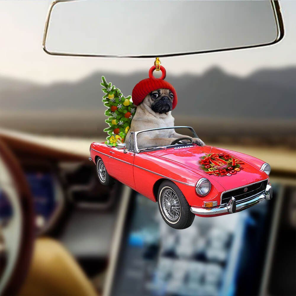 Pug Dog Custom – Shaped Ornament Winter NNT1350O