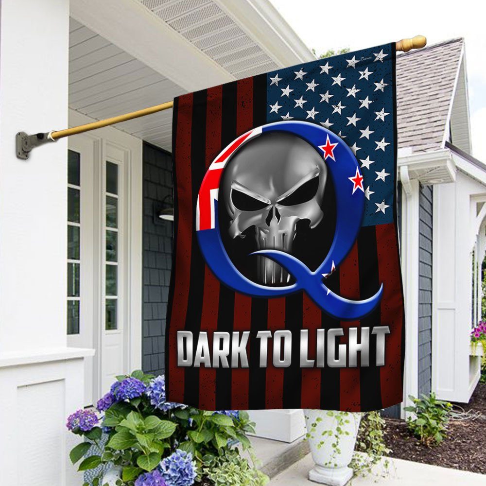 Q Anon AWWG1WGA Flag Dark To Light New Zealand American Flag QNN598F