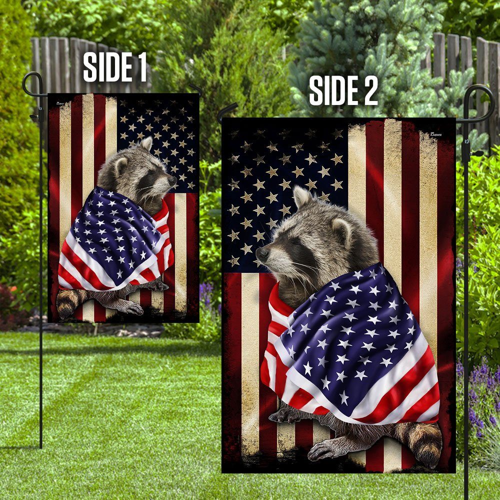 Raccoon American Patriot Flag Raccoon American Patriot Flag