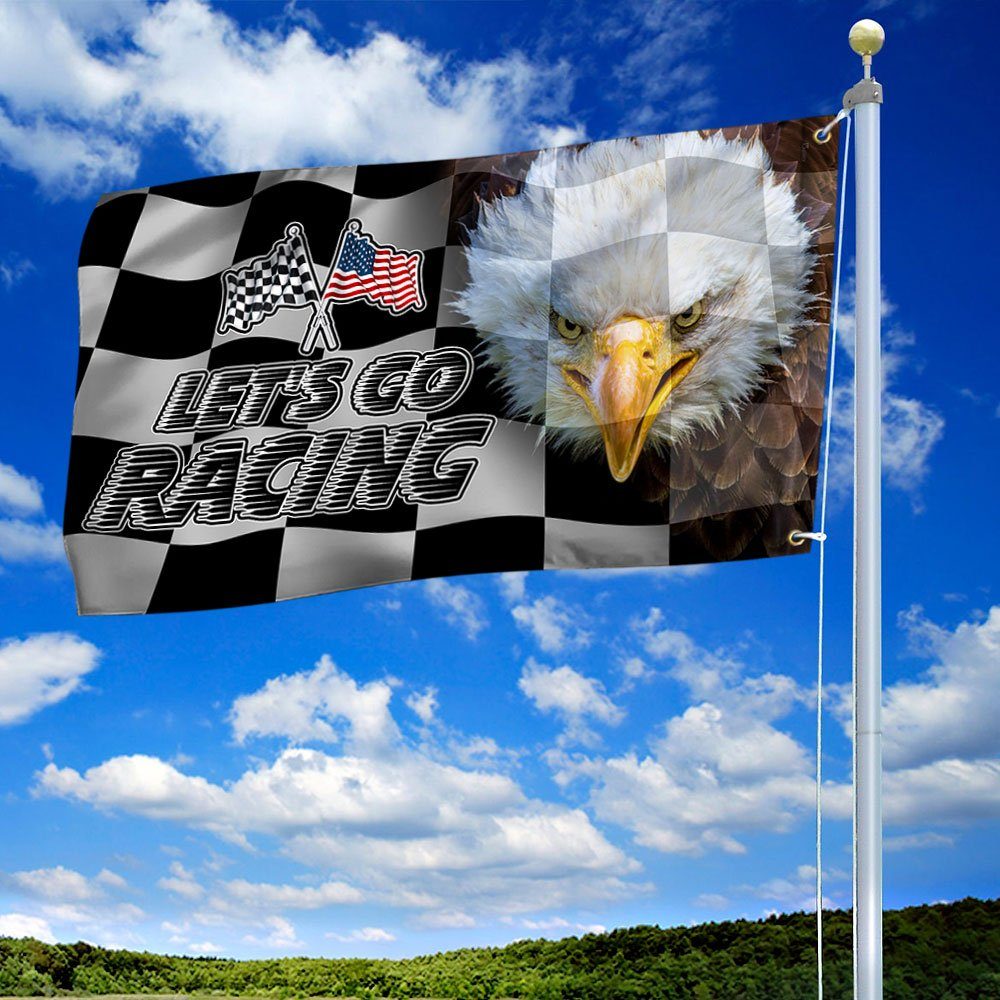 Racing Grommet Flag Let’s Go Racing LNT402GF