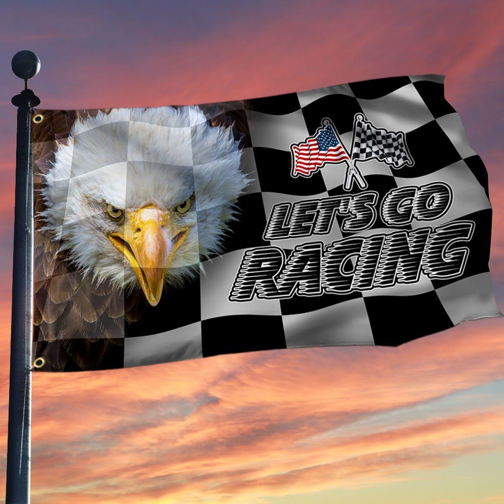 Racing Grommet Flag Let's Go Racing LNT402GF