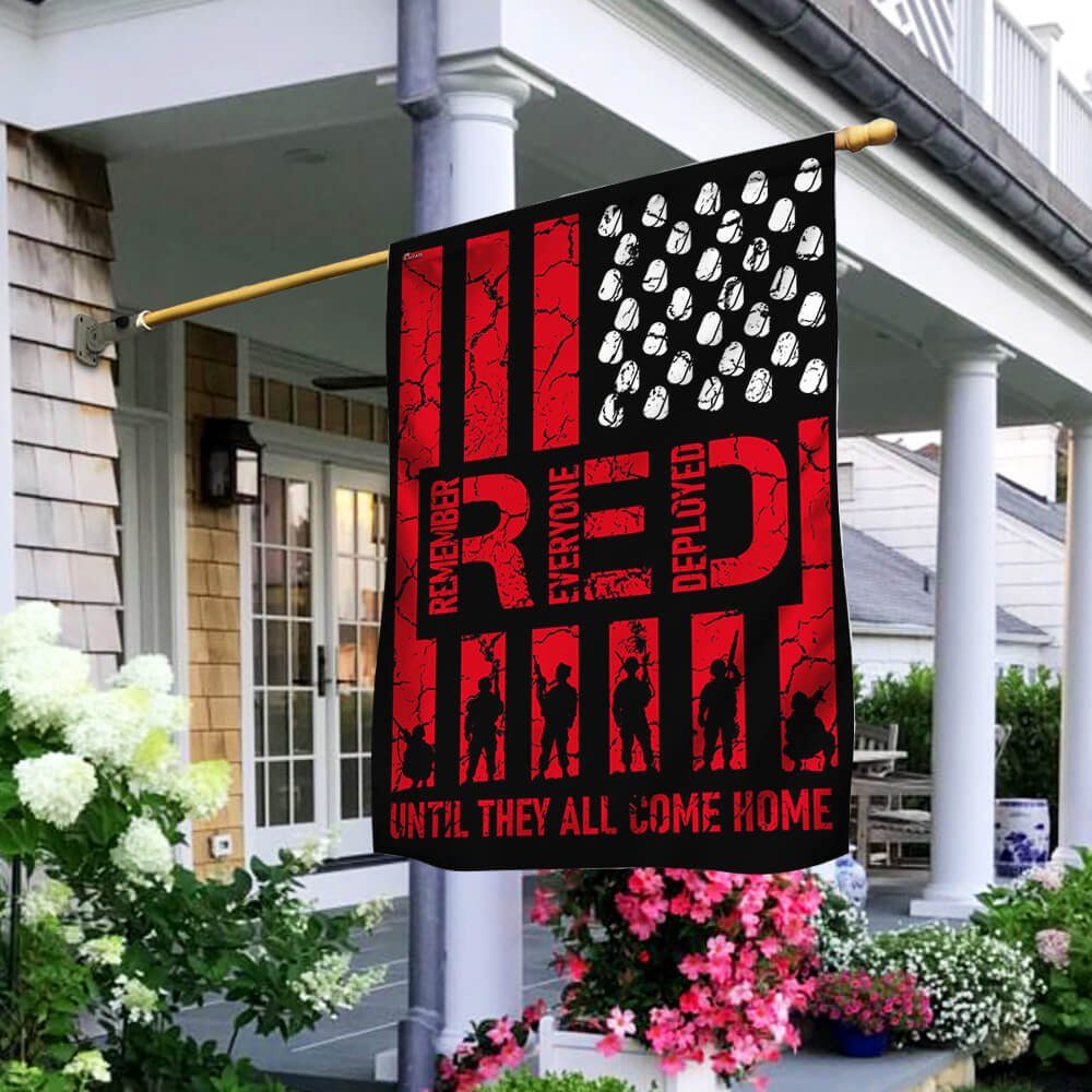 Red Friday Flag Remember Everyone Deployed NTT95F