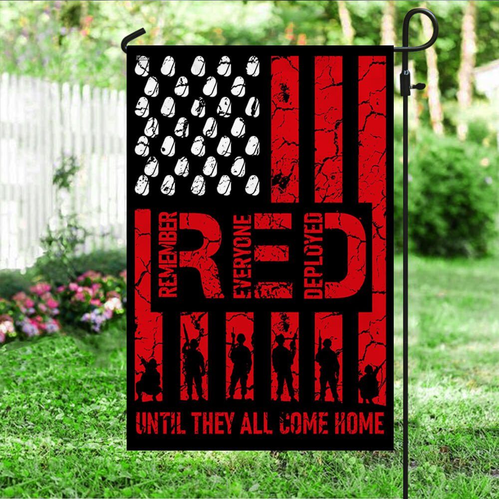 Red Friday Flag Remember Everyone Deployed NTT95F