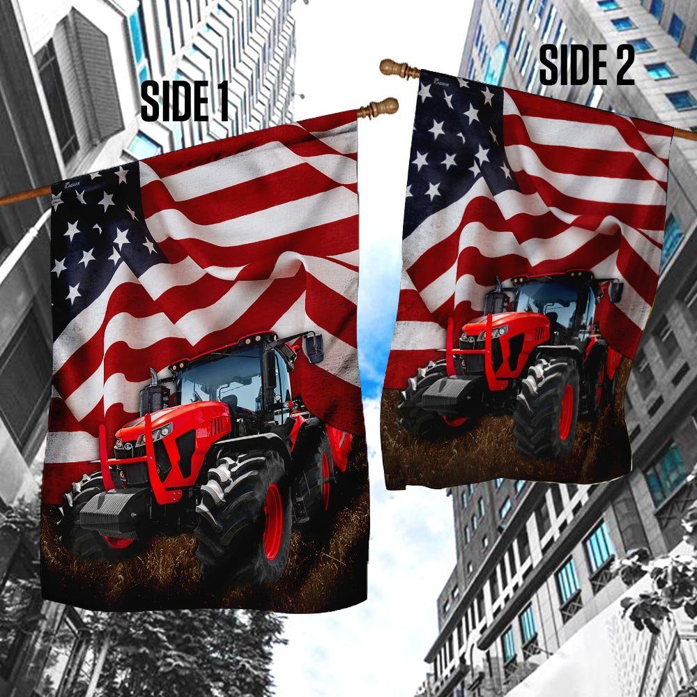 Red Tractor American Flag Red Tractor American Flag