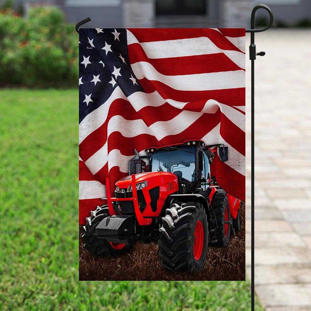 Red Tractor American Flag Red Tractor American Flag