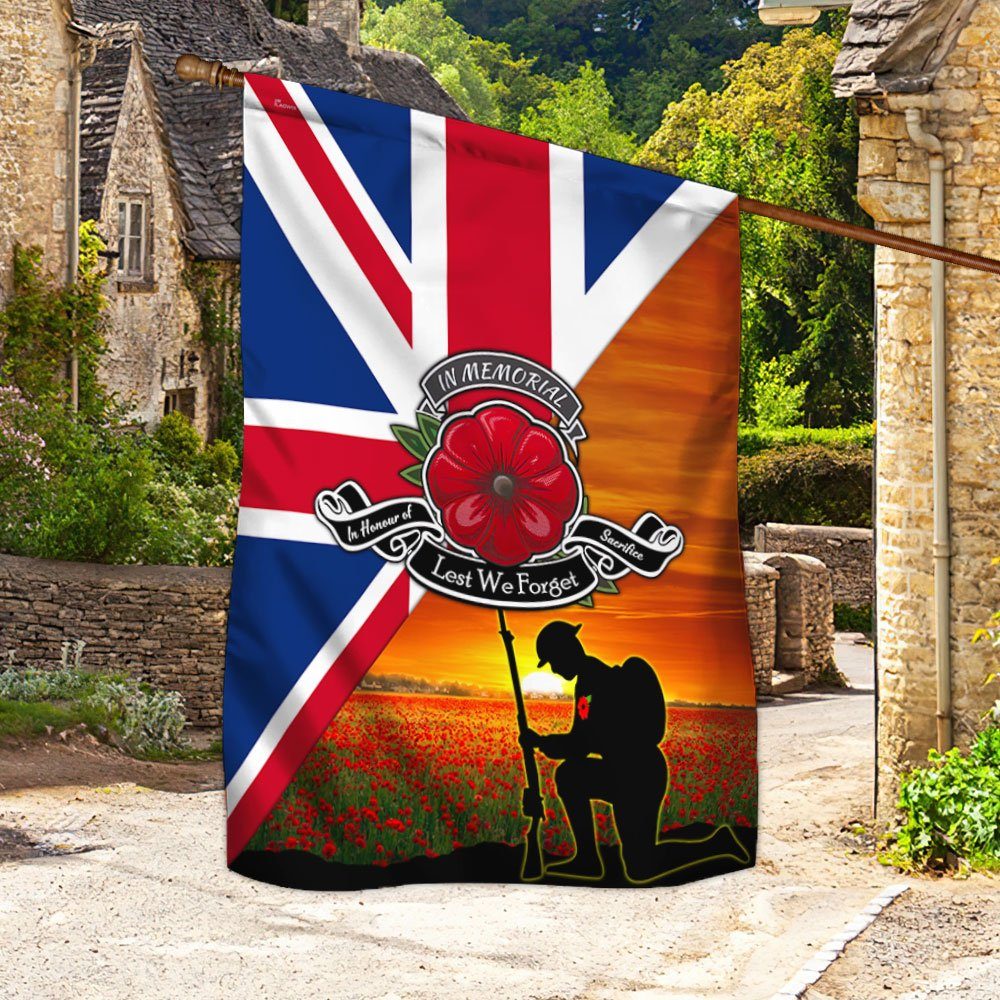 Remembrance Day Flag Lest We Forget Flag TRL1374Fv1