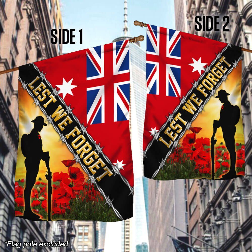 Remembrance Day Flag Lest We Forget THB3304Fn