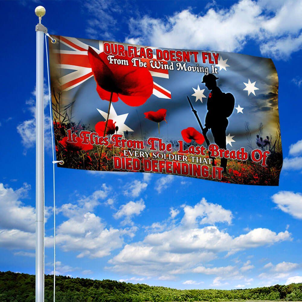 Remembrance Day Flag Lest We Forget THB3508GFv2