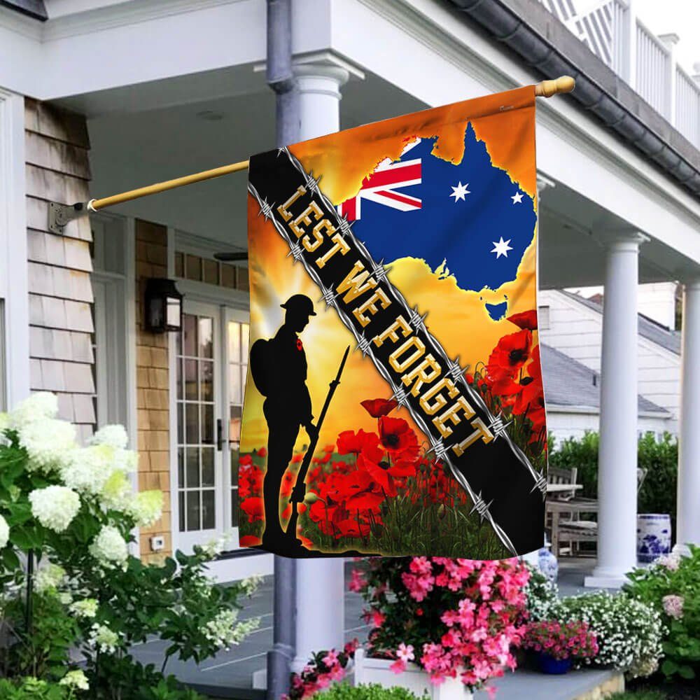 Remembrance Day Flag Veteran Poppy THB3303F