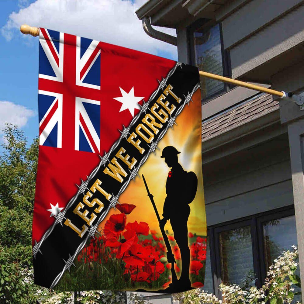Remembrance Day Flag Veteran Poppy THB3304F