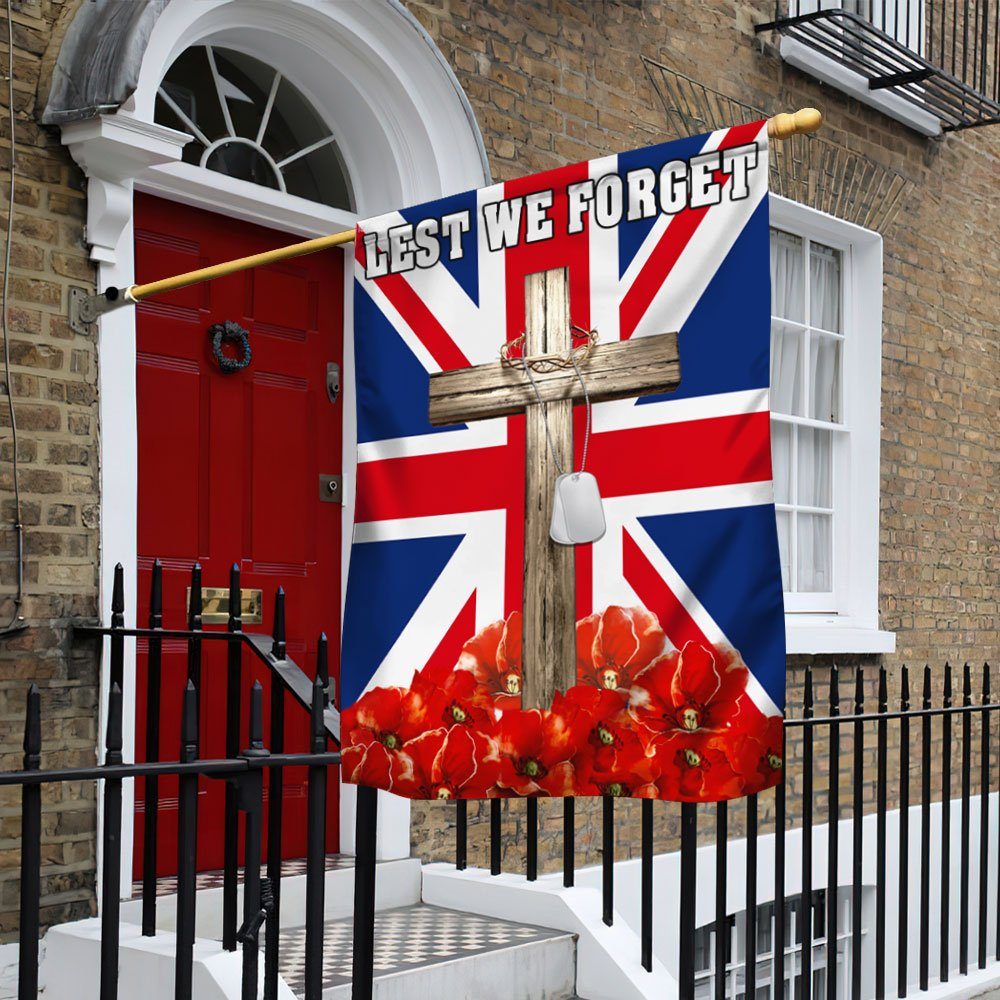 Remembrance Flag UK Remembrance Poppy Cross Flag TRN1347Fv1