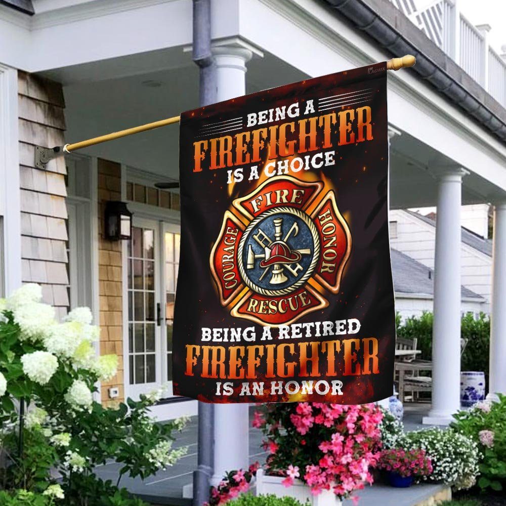 Retired Firefighter Flag