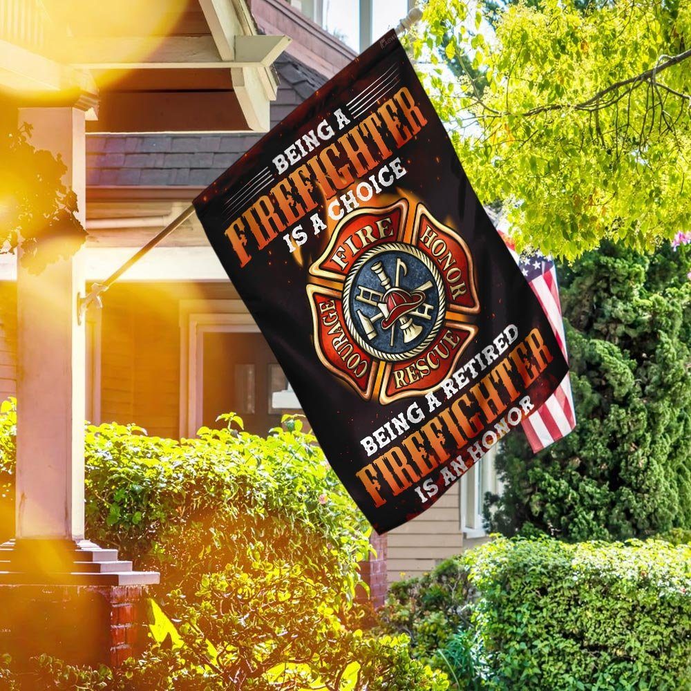 Retired Firefighter Flag
