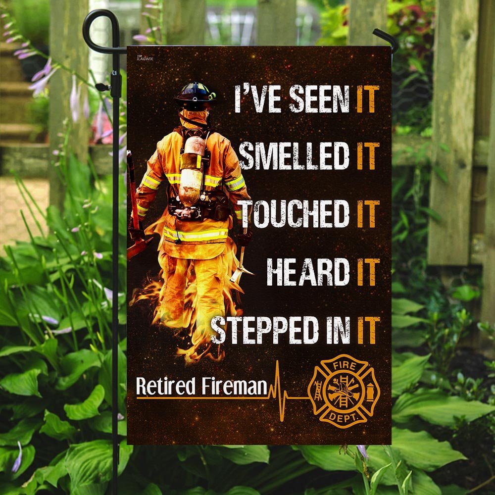 Retired Fireman Flag Retired Fireman Flag