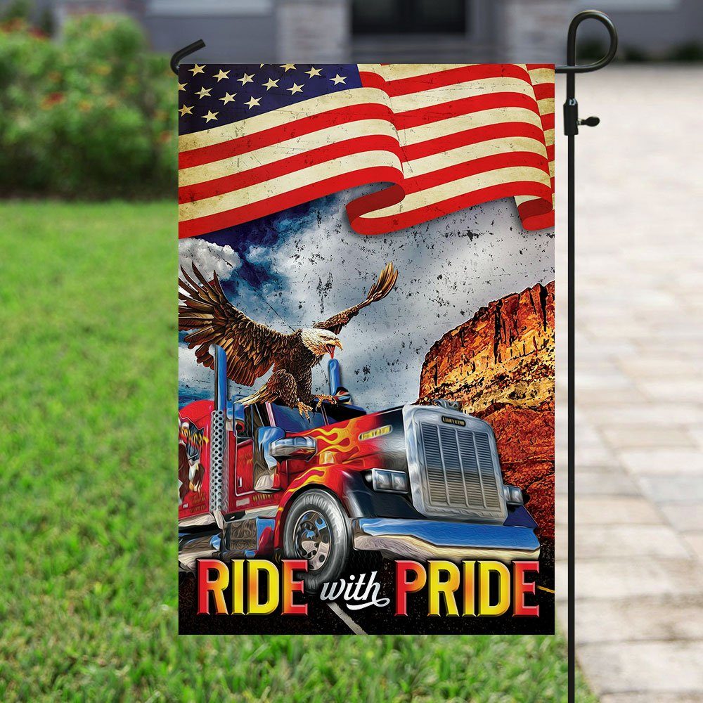 Ride With Pride Truck Driver Flag Ride With Pride Truck Driver Flag