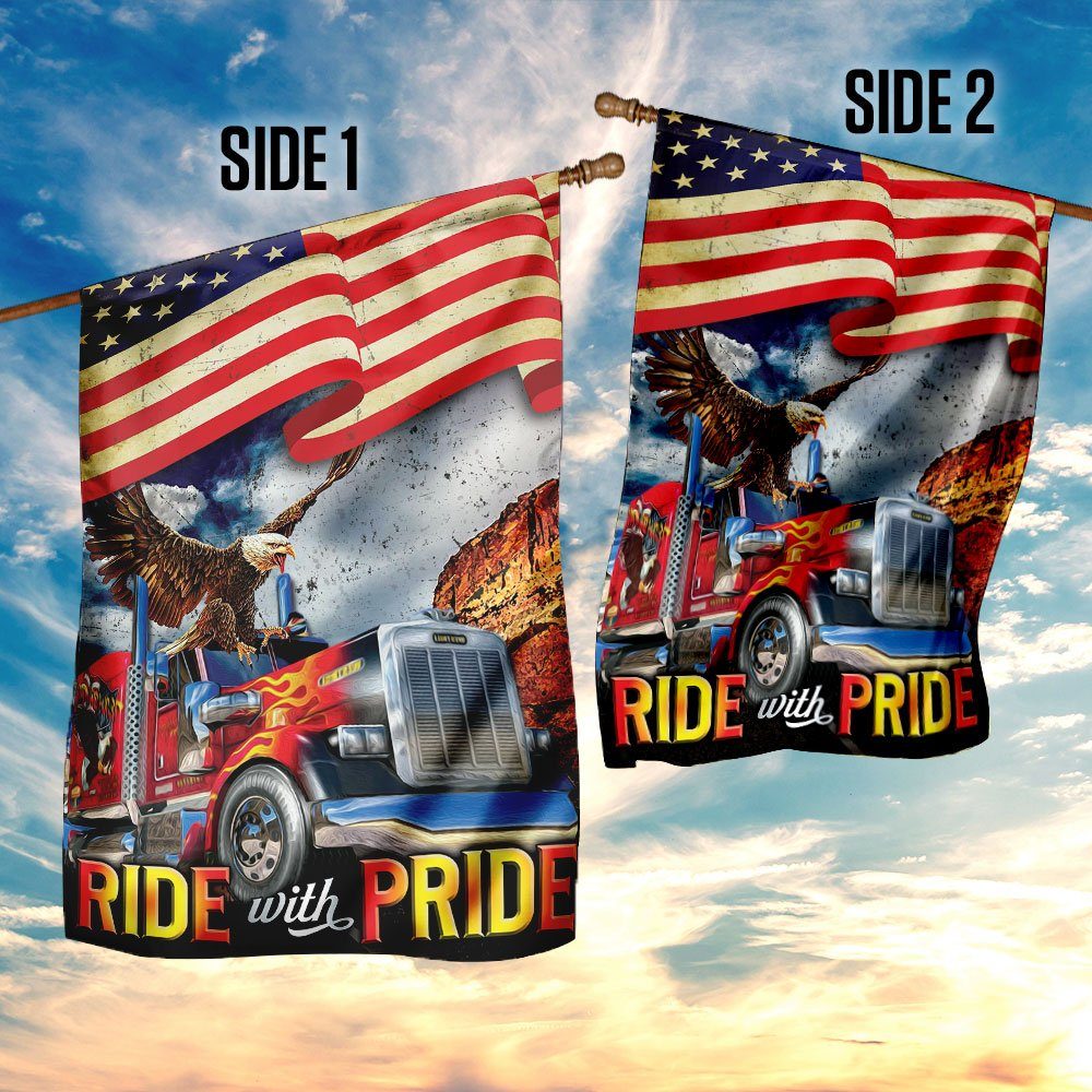 Ride With Pride Truck Driver Flag Ride With Pride Truck Driver Flag