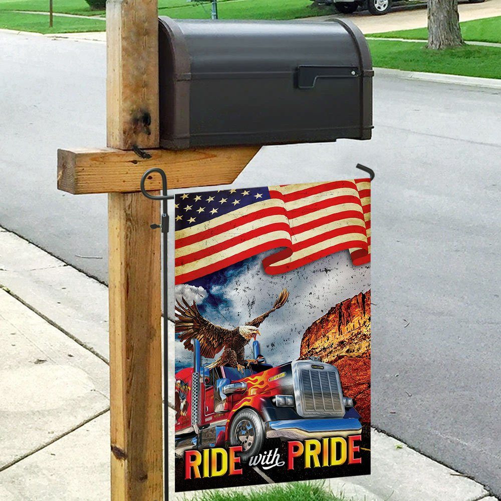 Ride With Pride Truck Driver Flag Ride With Pride Truck Driver Flag