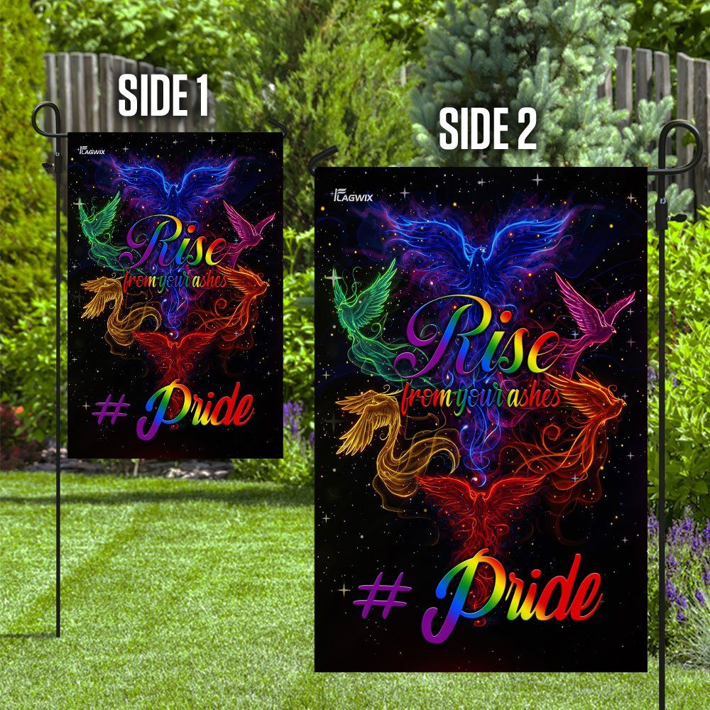 Rise From Your Ashes Phoenix LGBT Flag Rise From Your Ashes Phoenix LGBT Flag