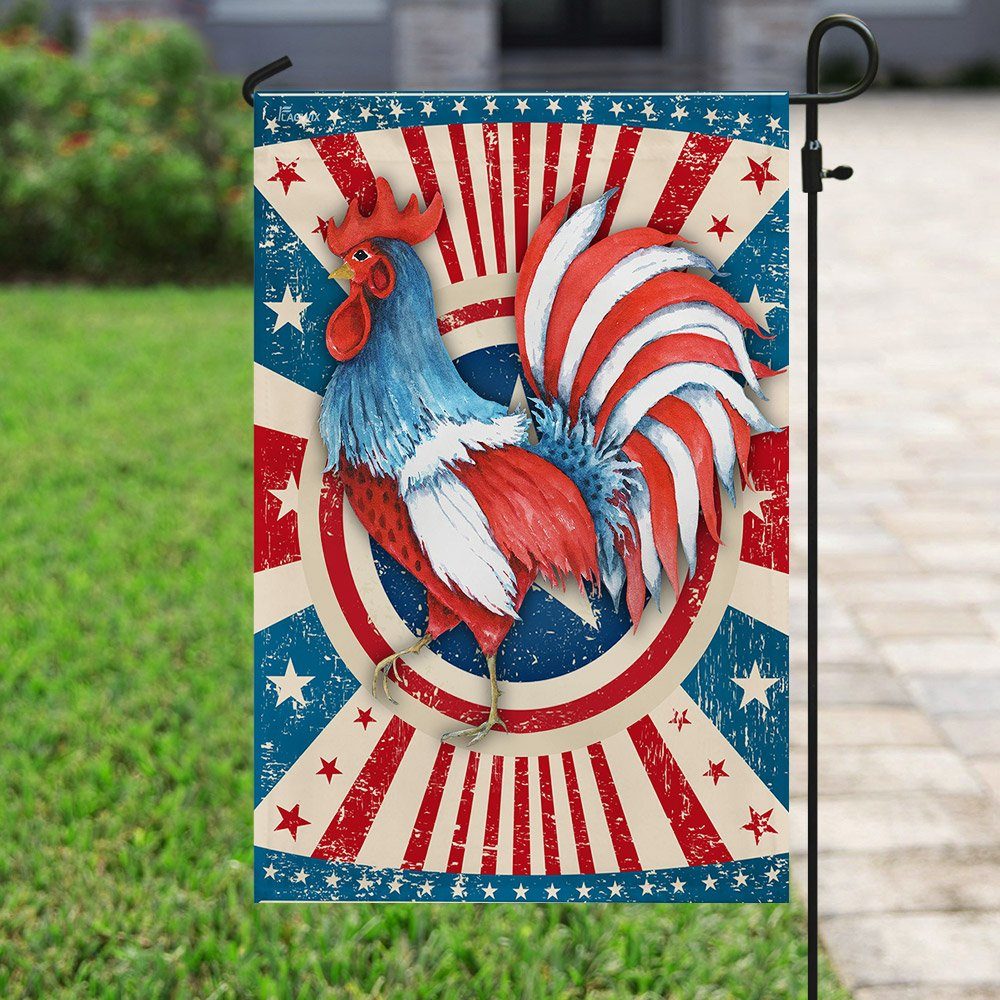 Rooster American US Flag Rooster American US Flag