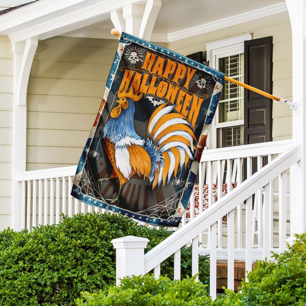 Rooster Halloween Flag Rooster Halloween Flag