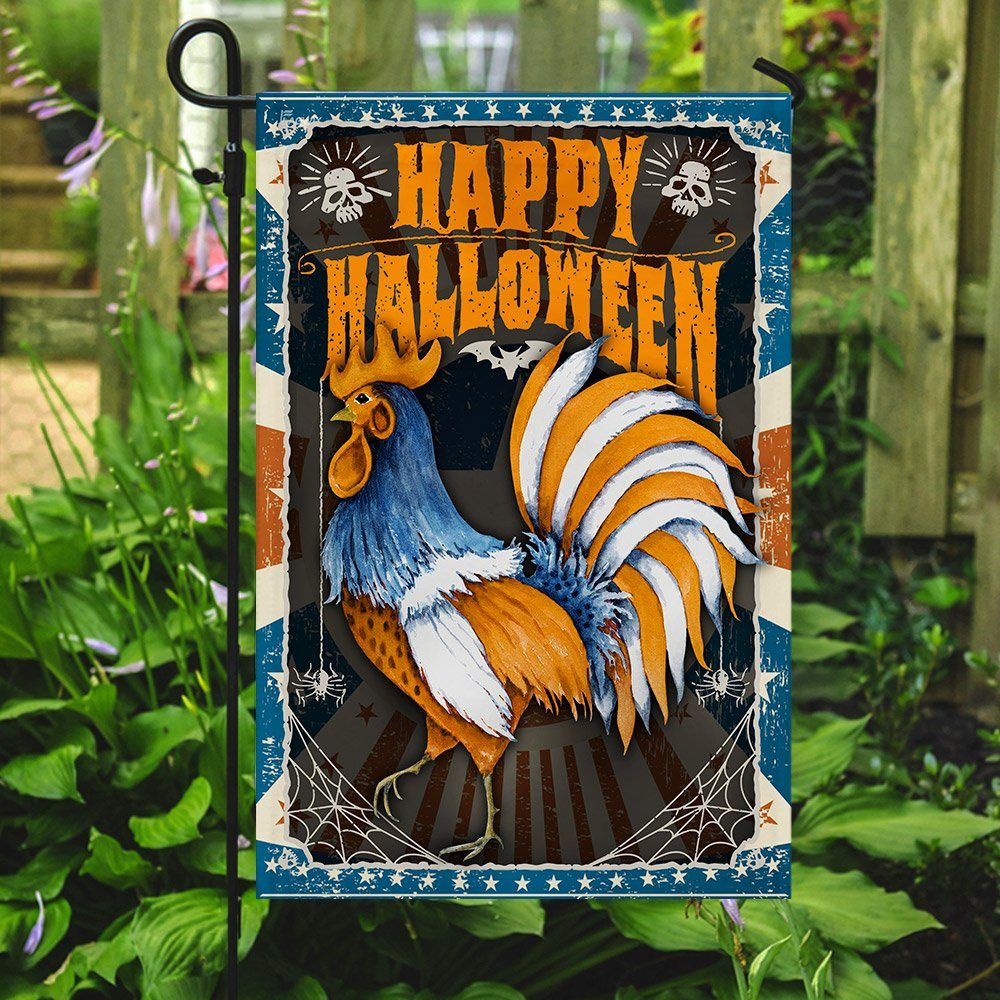 Rooster Halloween Flag Rooster Halloween Flag