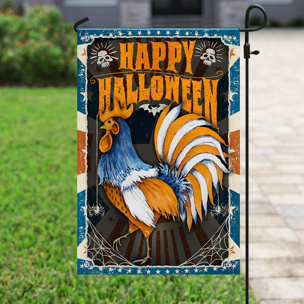 Rooster Halloween Flag Rooster Halloween Flag