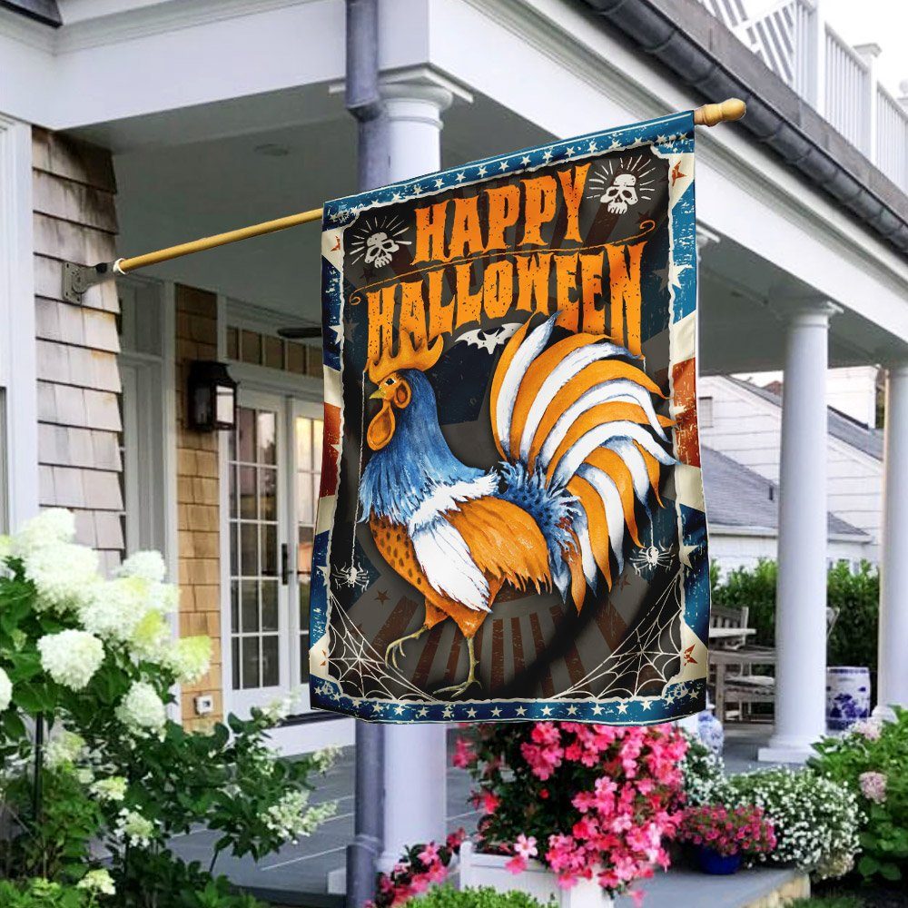 Rooster Halloween Flag Rooster Halloween Flag