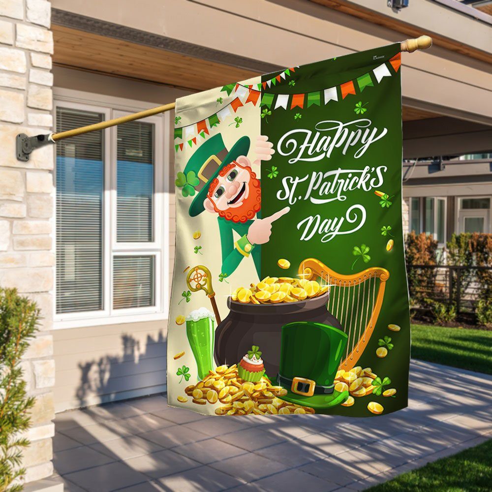 Saint Patrick's Day Leprechaun Flag TQN834F