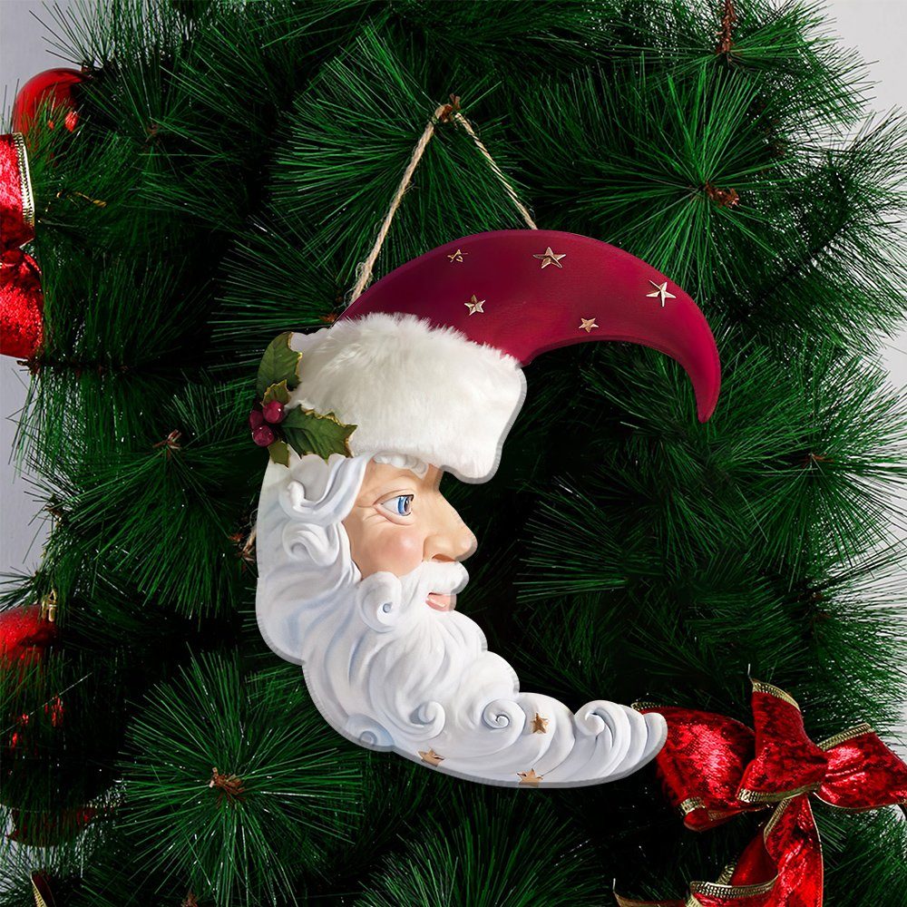 Santa Claus Moon Door Hanger TRV1613WD - Flagwix