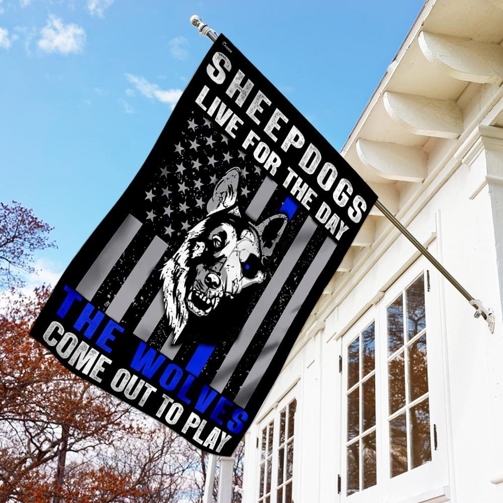 Sheepdogs Live For The Day – The Wolves Come Out To Play Flag